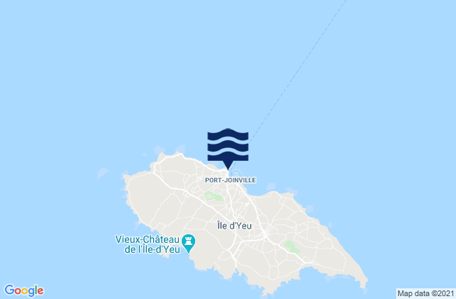 Mappa delle maree di Port Joinville, France