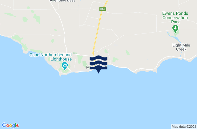 Mappa delle maree di Port Macdonnell, Australia