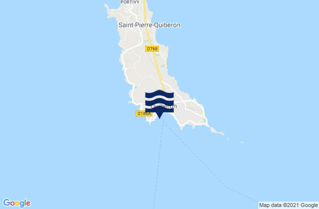 Mappa delle maree di Port Maria, France