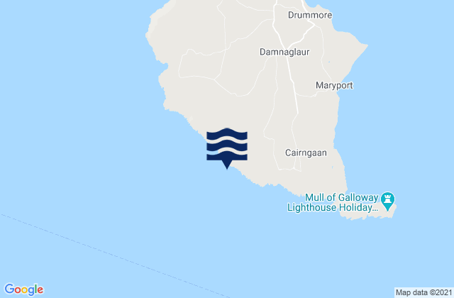 Mappa delle maree di Port Mona, United Kingdom