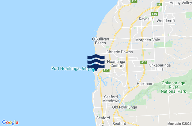 Mappa delle maree di Port Noarlunga, Australia