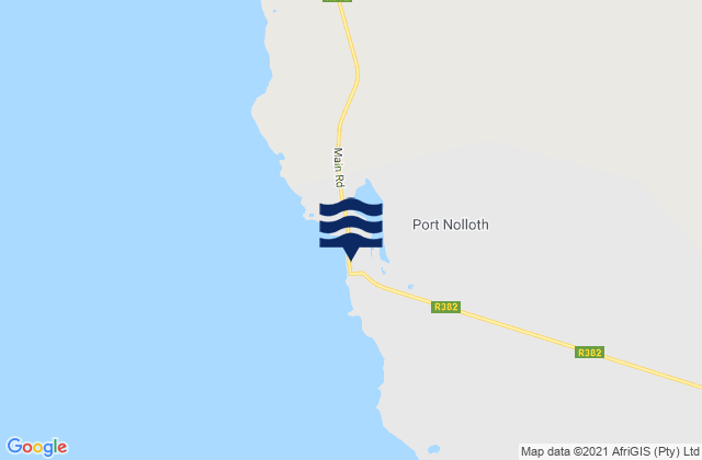 Mappa delle maree di Port Nolloth, South Africa