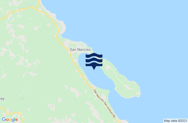 Mappa delle maree di Port Pusgo, Philippines