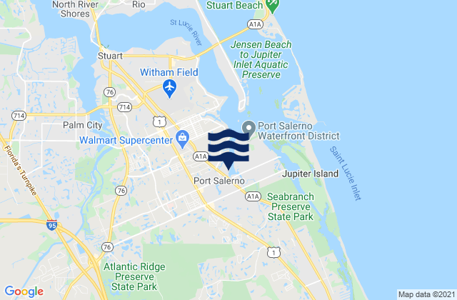 Mappa delle maree di Port Salerno, United States