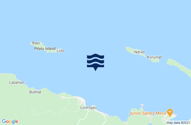Mappa delle maree di Port Seeadler, Manus, Admiralty Islands, Papua New Guinea