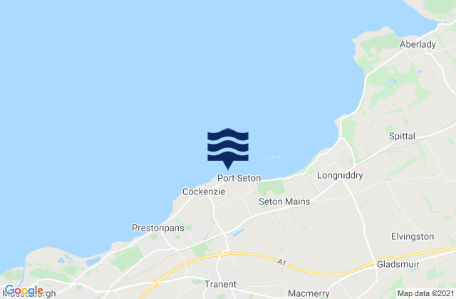Mappa delle maree di Port Seton Beach, United Kingdom