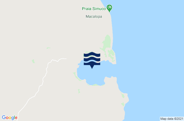 Mappa delle maree di Port Simuco, Mozambique