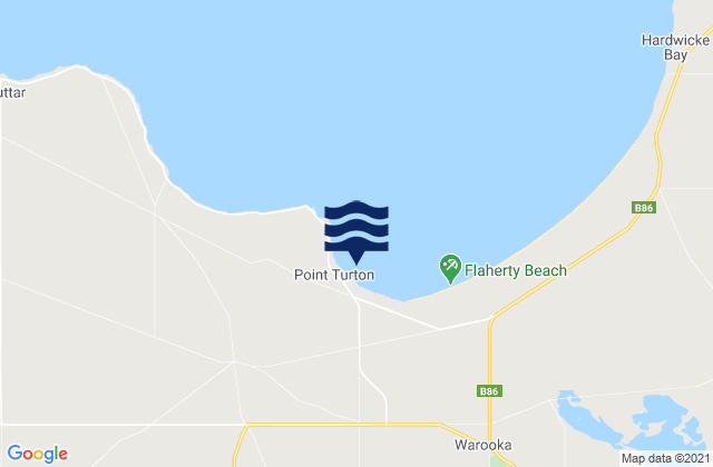 Mappa delle maree di Port Turton, Australia