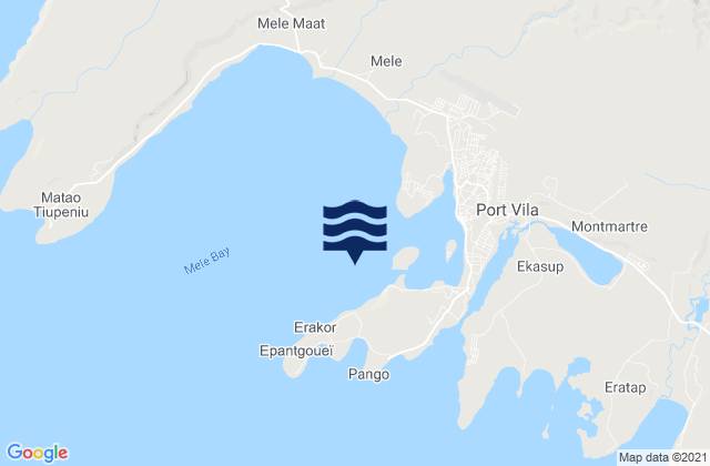 Mappa delle maree di Port Vila VU (Villa), New Caledonia