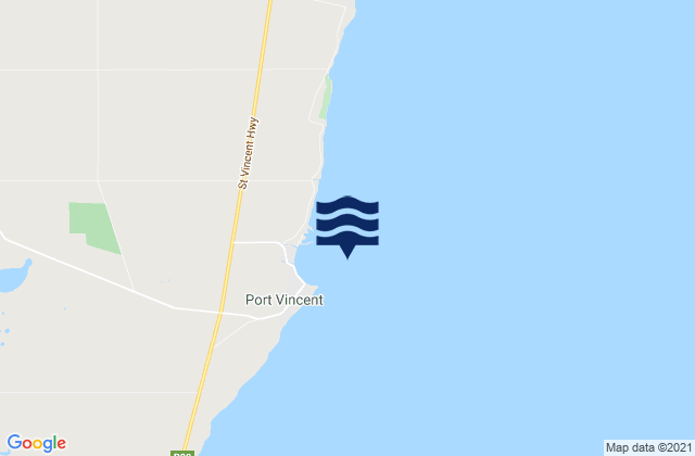 Mappa delle maree di Port Vincent, Australia