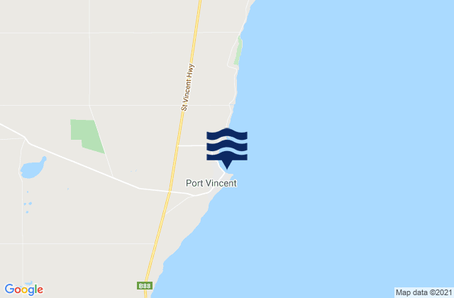 Mappa delle maree di Port Vincent, Australia