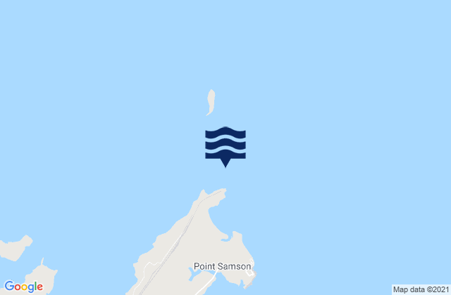 Mappa delle maree di Port Walcott, Australia