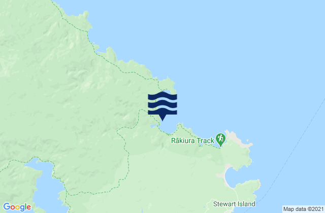 Mappa delle maree di Port William, New Zealand