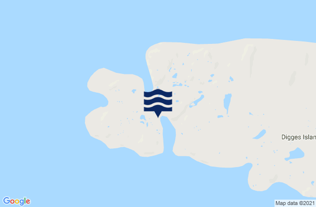 Mappa delle maree di Port de Laperrière, Canada