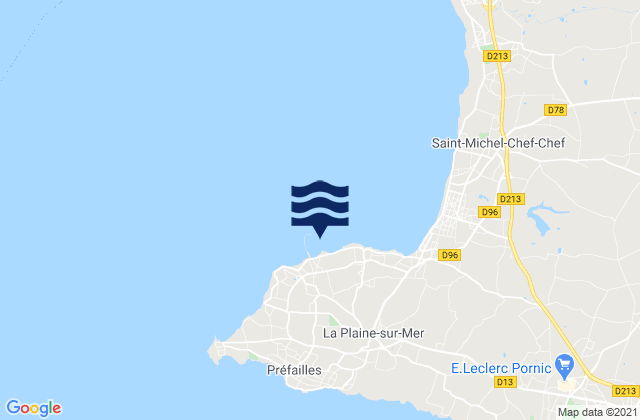 Mappa delle maree di Port de la Gravette, France