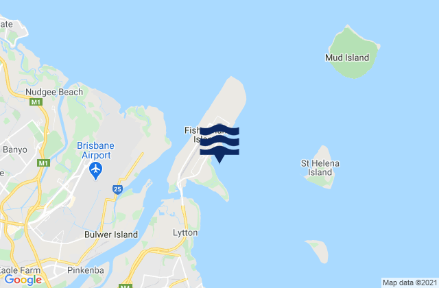 Mappa delle maree di Port of Brisbane, Australia