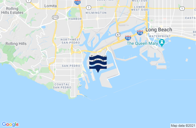Mappa delle maree di Port of Los Angeles, United States