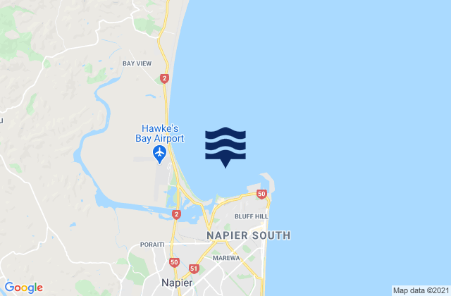 Mappa delle maree di Port of Napier, New Zealand