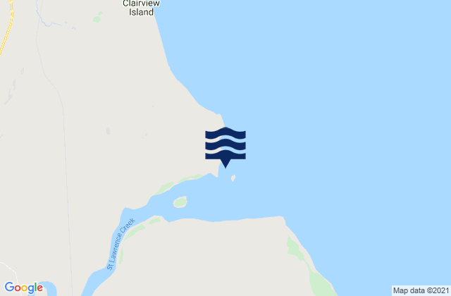Mappa delle maree di Port of Saint Lawrence, Australia