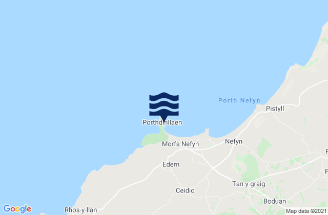 Mappa delle maree di Porth Dinllaen Beach, United Kingdom