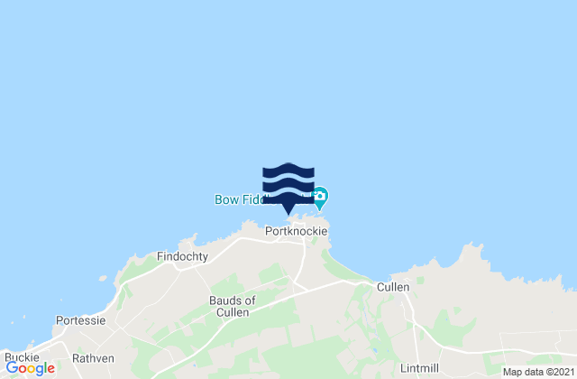 Mappa delle maree di Portknockie, United Kingdom