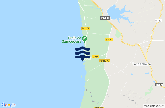 Mappa delle maree di Porto Covo, Portugal
