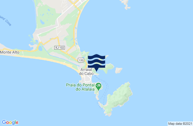 Mappa delle maree di Porto Do Forno, Brazil