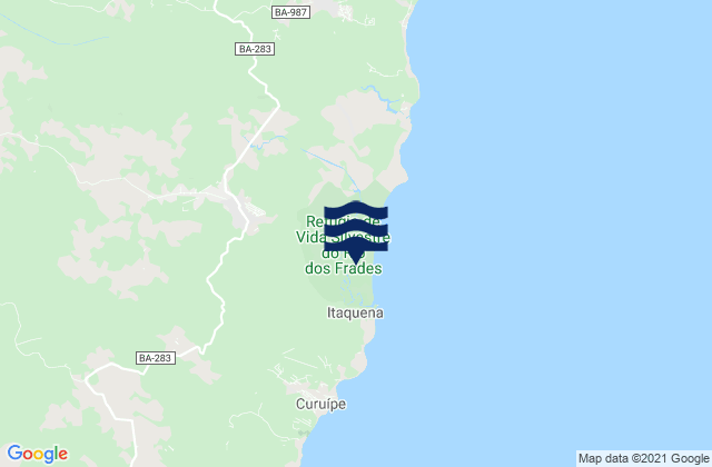 Mappa delle maree di Porto Seguro, Brazil