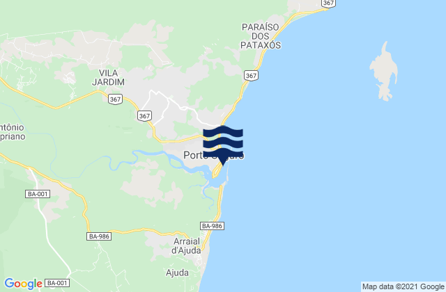 Mappa delle maree di Porto Seguro, Brazil