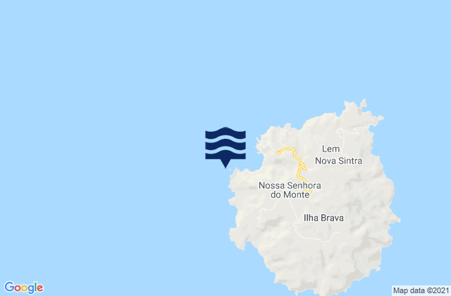 Mappa delle maree di Porto da Faja Brava Island, Cabo Verde