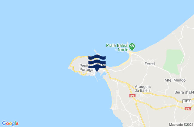 Mappa delle maree di Porto de Pesca, Portugal