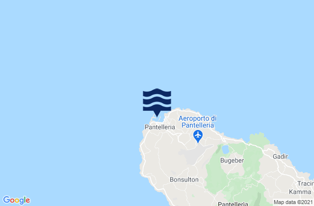 Mappa delle maree di Porto di Pantelleria, Italy