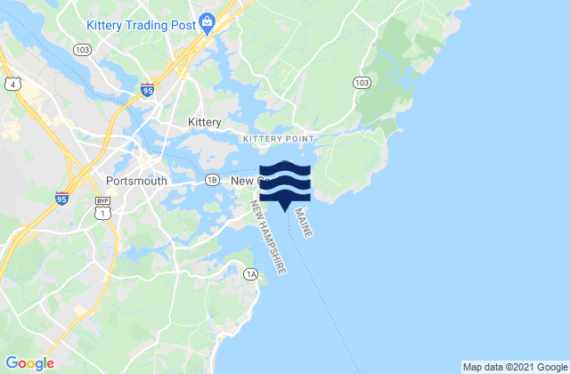 Mappa delle maree di Portsmouth Harbor Entrance, United States