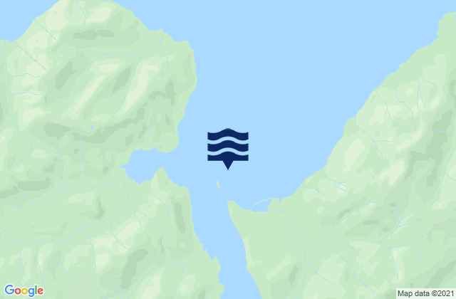 Mappa delle maree di Povorotni Island Pogibshi Point, United States