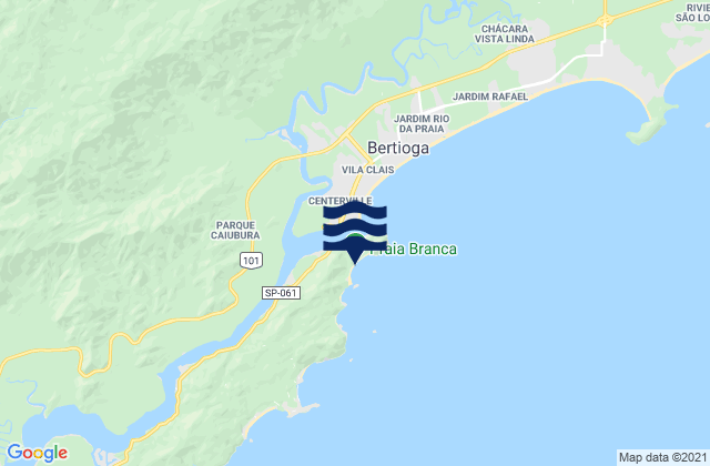 Mappa delle maree di Praia Branca, Brazil