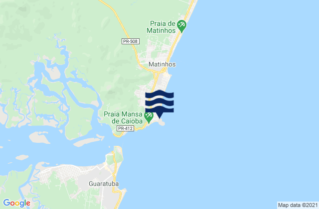 Mappa delle maree di Praia Mansa, Brazil