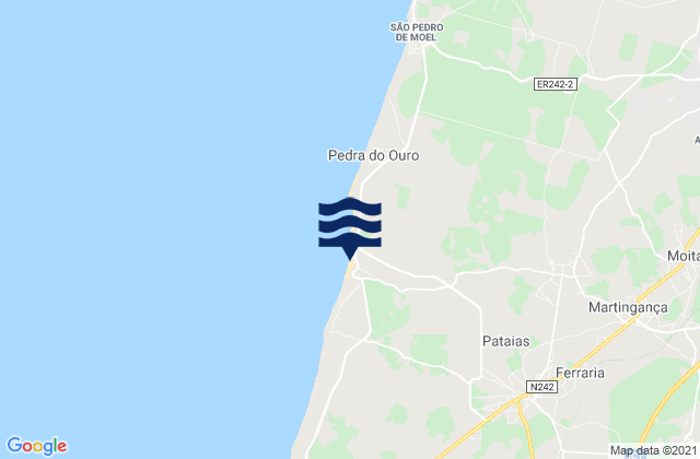 Mappa delle maree di Praia Paredes, Portugal