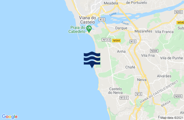Mappa delle maree di Praia da Amorosa, Portugal