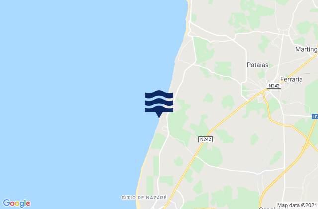 Mappa delle maree di Praia da Légua, Portugal