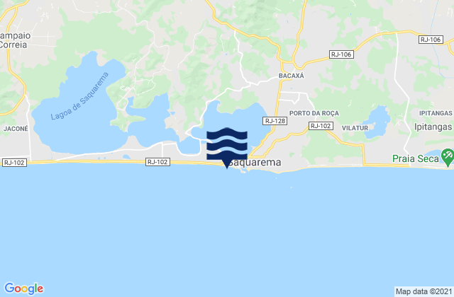 Mappa delle maree di Praia da Vila, Brazil