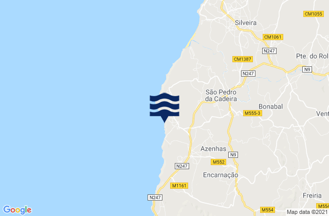 Mappa delle maree di Praia das Furnas, Portugal