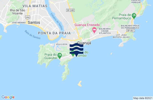 Mappa delle maree di Praia de Asturias, Brazil