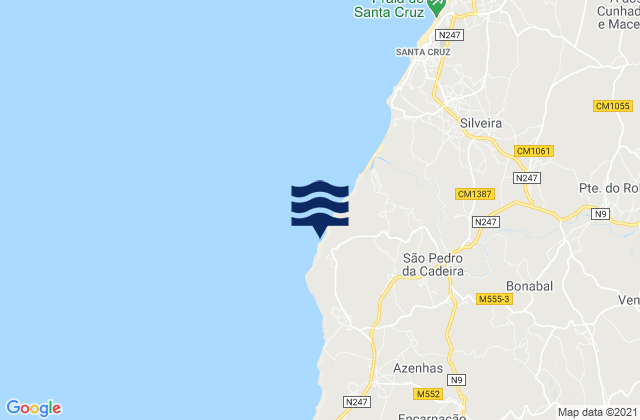Mappa delle maree di Praia de Cambelas, Portugal