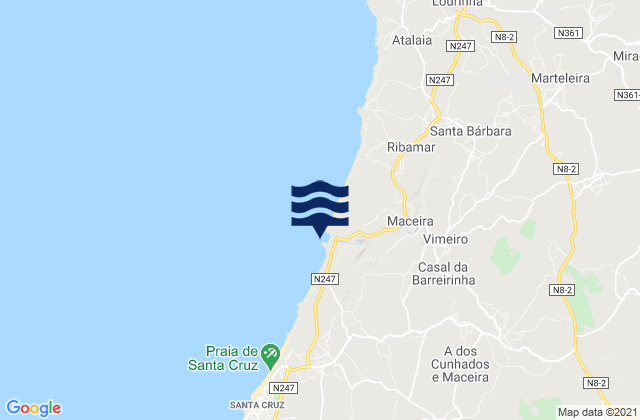 Mappa delle maree di Praia de Porto Novo, Portugal
