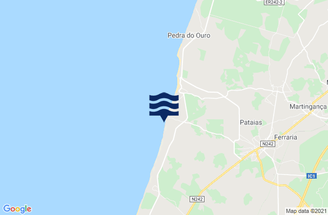 Mappa delle maree di Praia de Vale Furado, Portugal