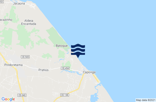 Mappa delle maree di Praia do Balbino, Brazil