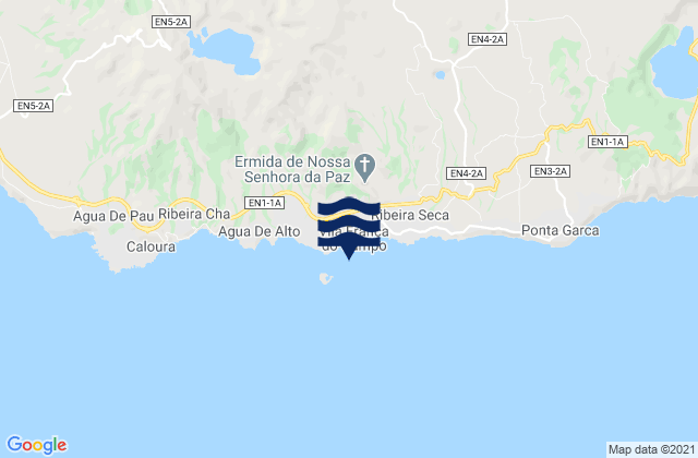 Mappa delle maree di Praia do Corpo Santo, Portugal