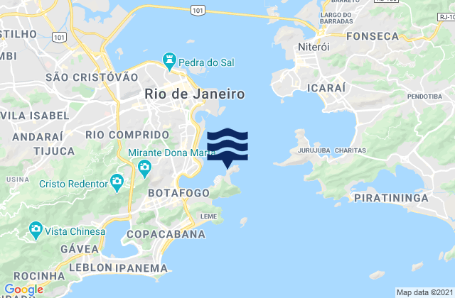 Mappa delle maree di Praia do Forte, Brazil