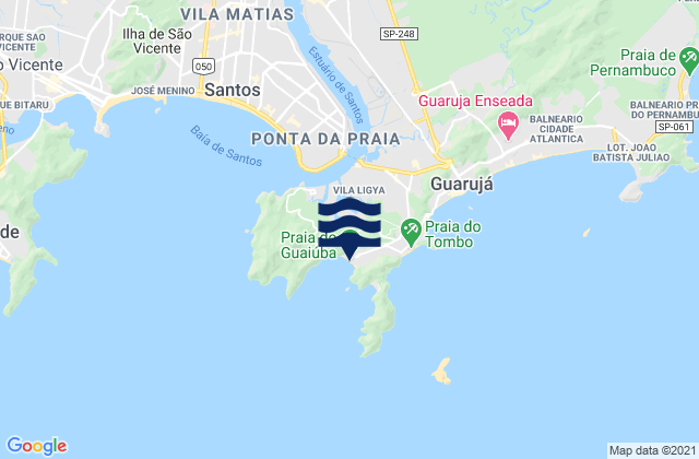 Mappa delle maree di Praia do Guaiuba, Brazil