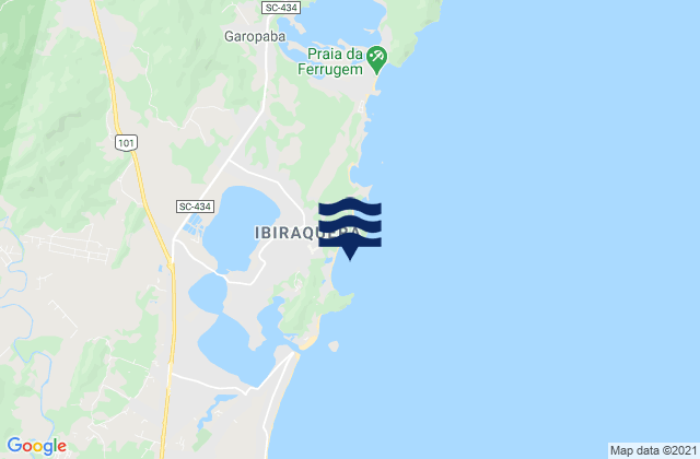 Mappa delle maree di Praia do Rosa, Brazil